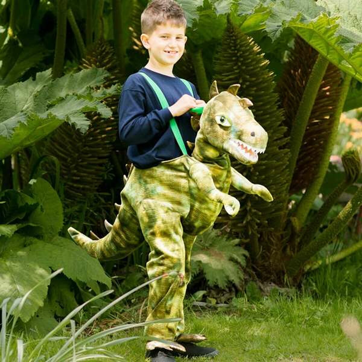 Costume for Children Green Dinosaur-1