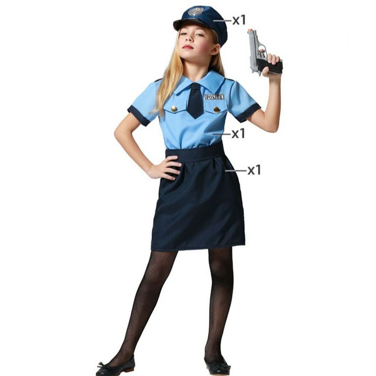 Kids Policewoman Costume